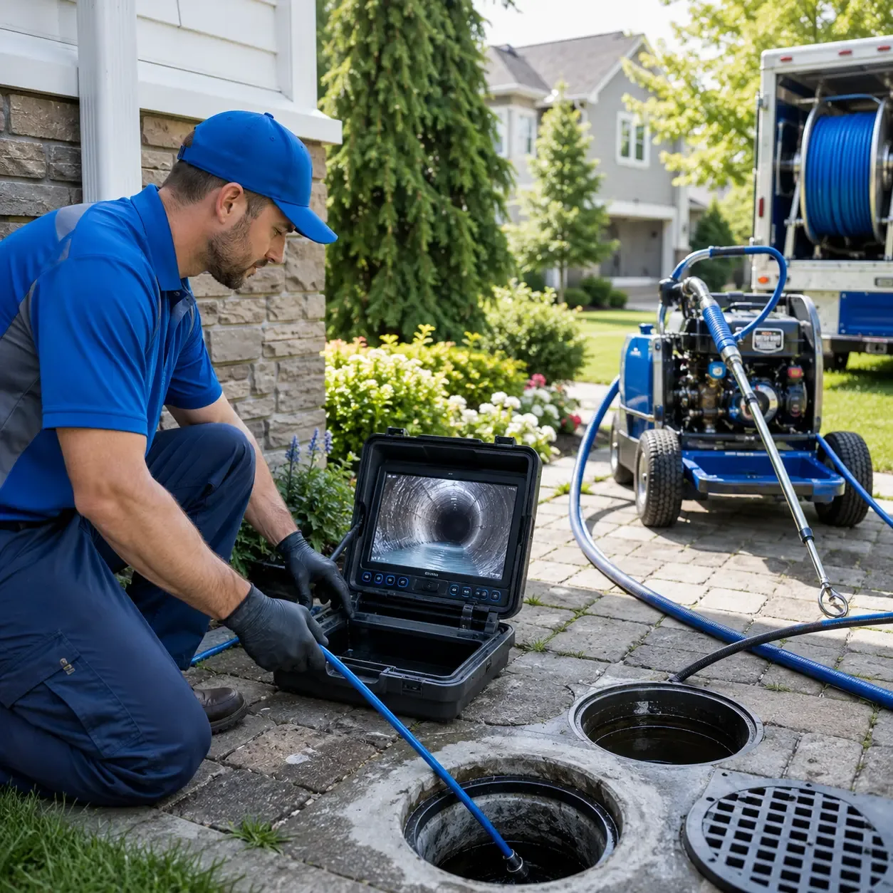 Outdoor drain cleaning professionals serving Grimsley, TN